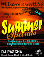 WELcome to the weekEND - Summer Special II (ab 16) am Freitag, 18.08.2017