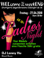 WELcome to the weekEND - Ladies Night (ab 16) am Freitag, 27.04.2018